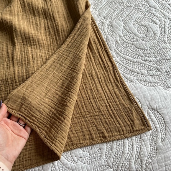 NWT - XiRENA - Aveline Cotton Tie-Waist Dress - Goldfield - Picture 10 of 11